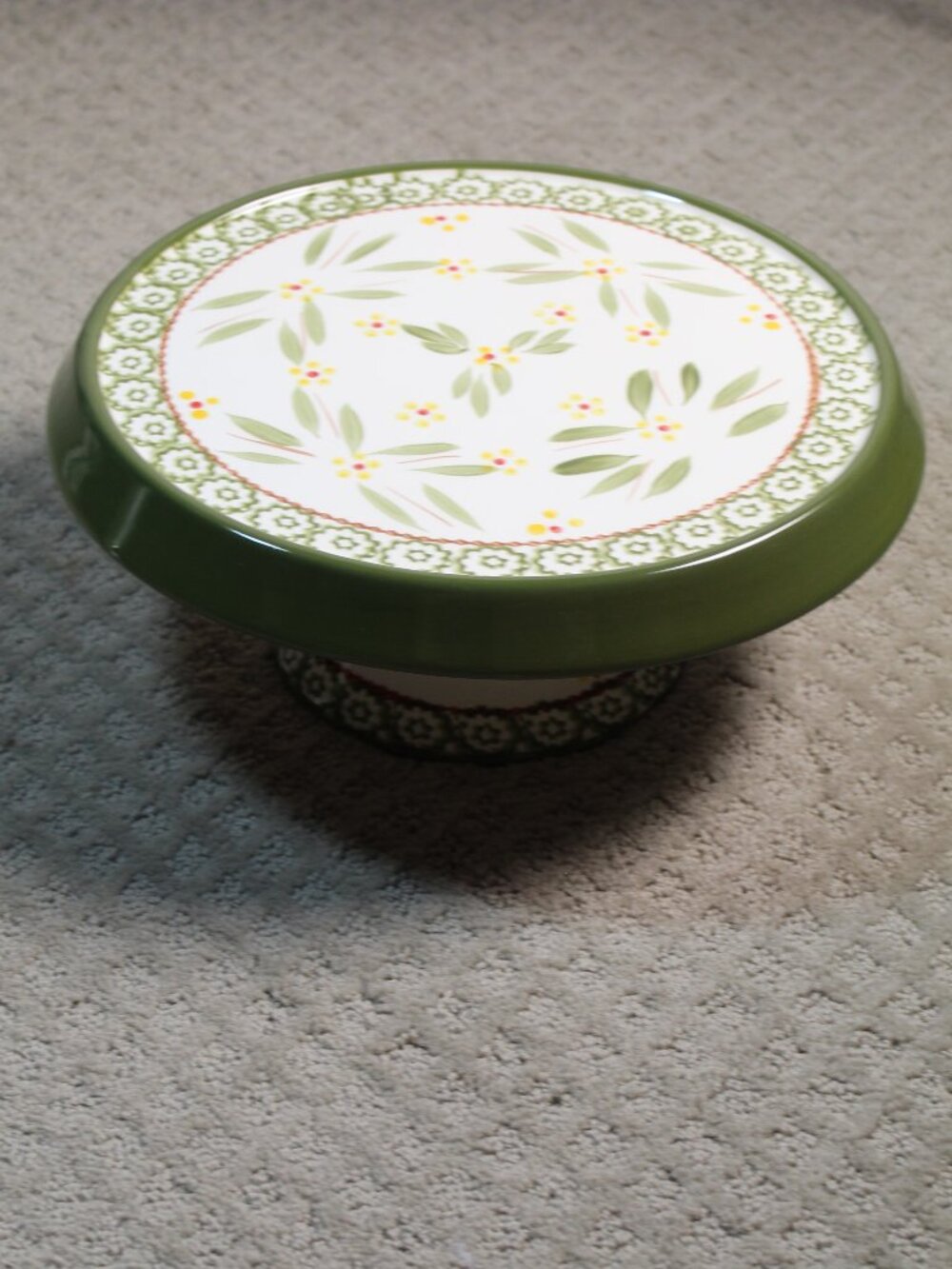 Temptations Convertible Cake Stand / 5-Section Bakeware Appetizer Tray Round 12”